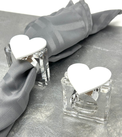 Heart Napkin Acrylic Ring