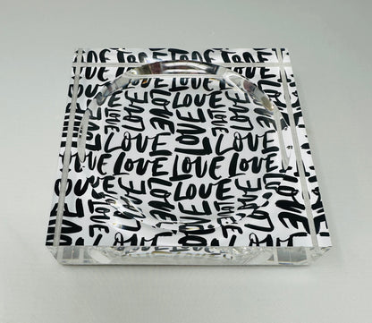 Love Graffiti Candy Dish Catchall