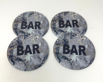 Bar Agate Coaster Set