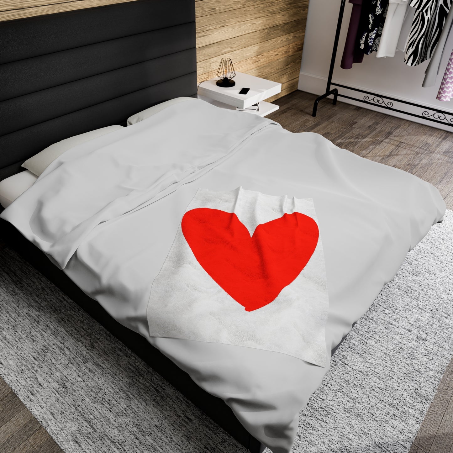 Valentine's College  Graffiti Heart I Love You Throw Blanket Velveteen Plush Blanket College Dorm Bedroom Decor New Home