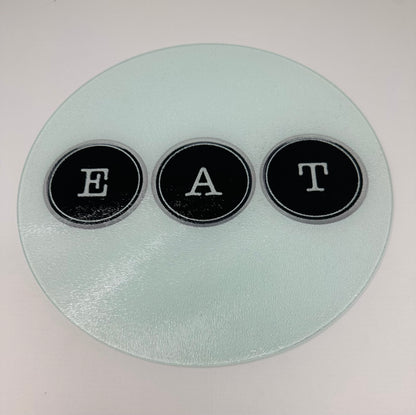 Typewriter EAT Charcuterie Board Cutting Board