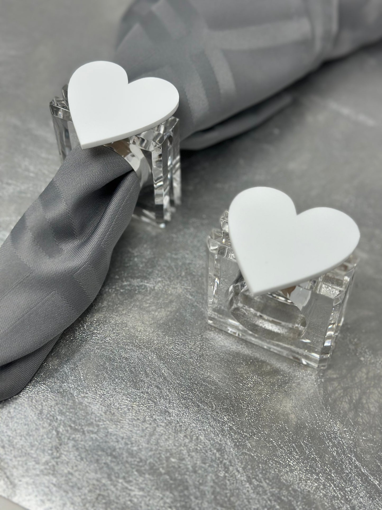 Heart Napkin Acrylic Ring