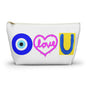 Evil Eye I Love You Cosmetic Makeup Case Accessory Bag Pouch