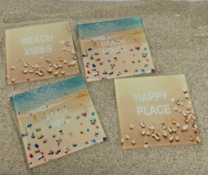 Set Of 4 Beach Coasters