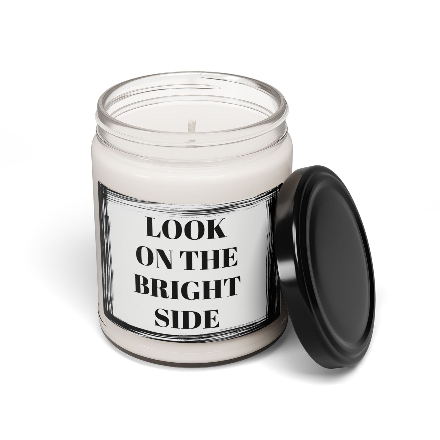 Look On The Bright Side Motivational  Bathroom Scented Soy Candle, 9oz