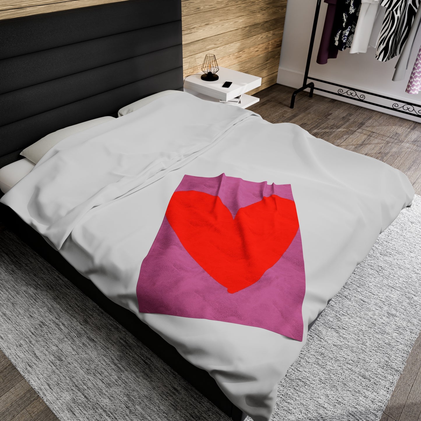 Graffiti Heart I Love You Throw Blanket Velveteen Plush Blanket College Dorm Bedroom Decor New Home