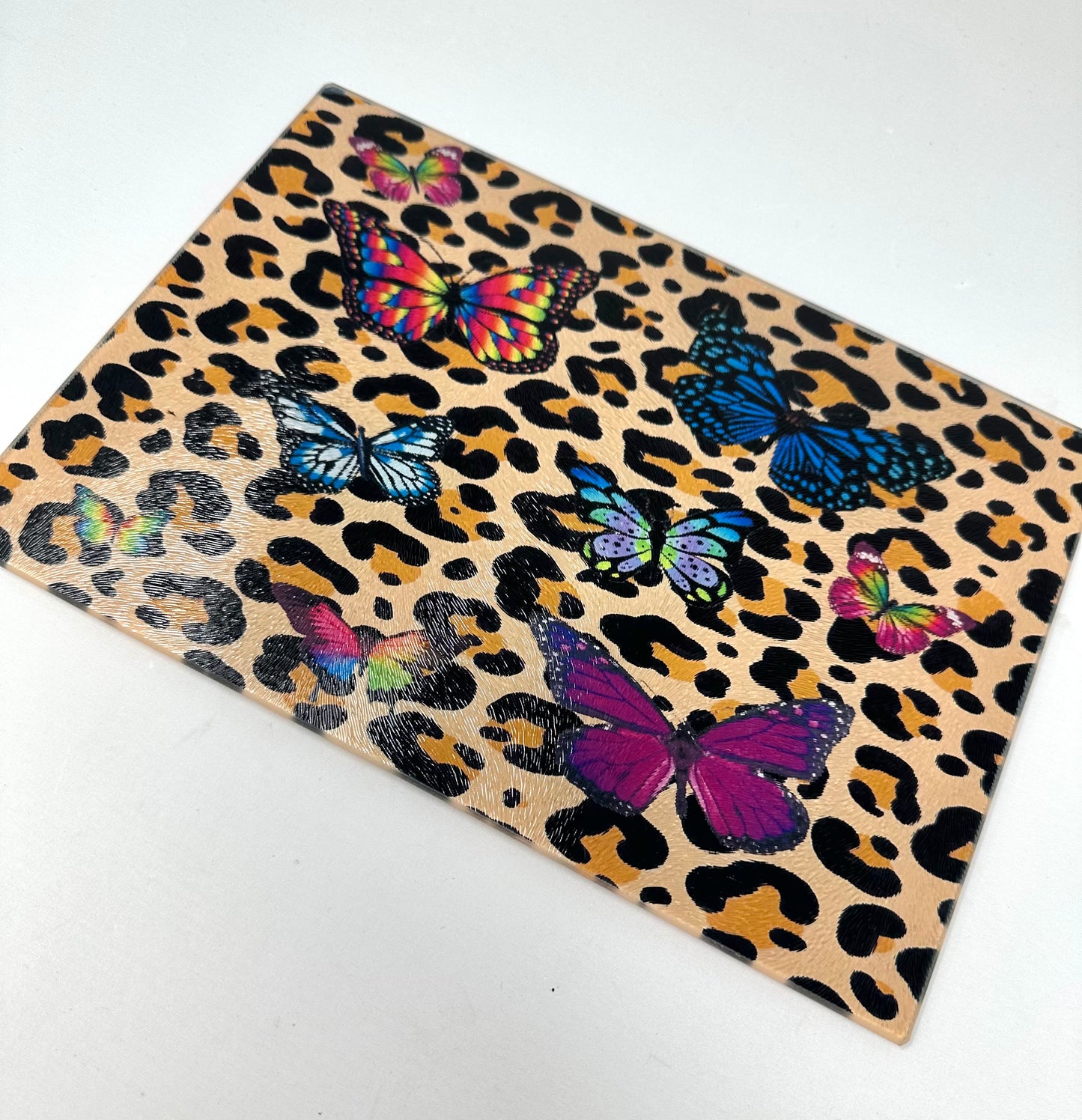 Leopard Butterfly Cutting Board