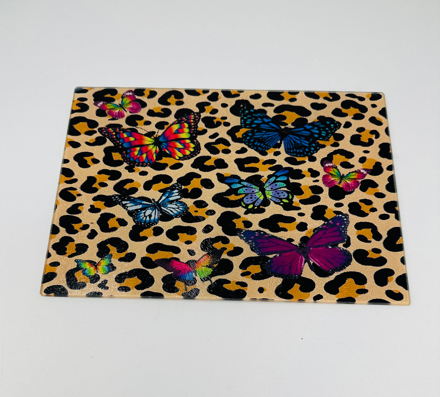 Leopard Butterfly Cutting Board