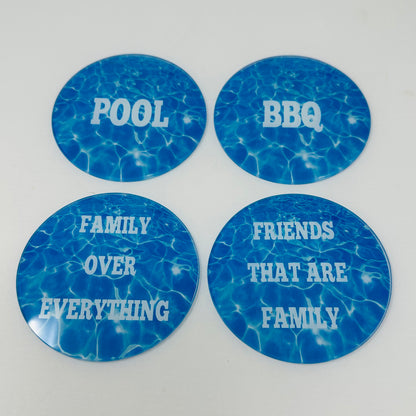 Summer Lovin Pool Coaster Set