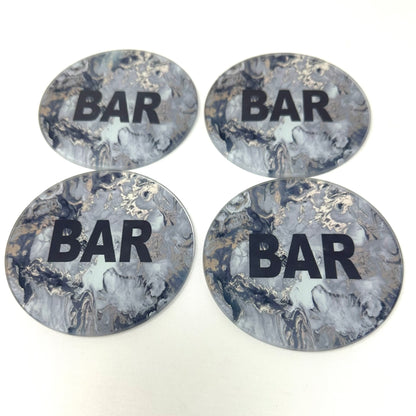 Bar Agate Coaster Set