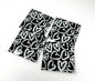 Black and White Hearts Coaster Set