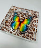 Leopard Butterfly Candy Acrylic Block  Candy Dish