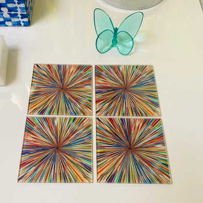 Set Of 4 Abstract Coasters