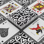 Gorgeous Black and White Hearts Canasta Game Player Cards