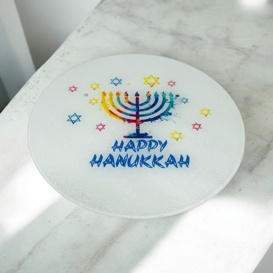 Happy Hanukkah Cutting Board Charcuterie Board