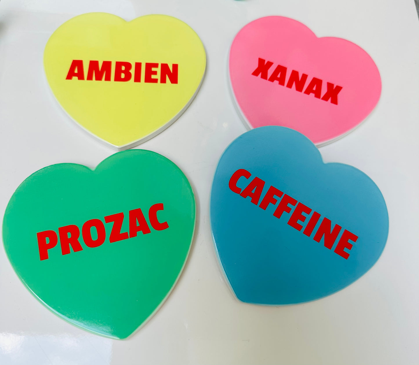 Survival Heart Coaster Set