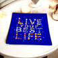 Gem Live Your Best Life Trinket Tray Catchall