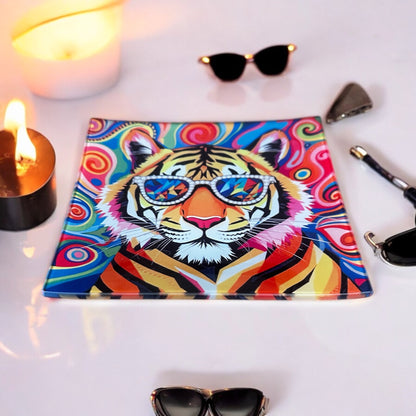 Tiger Gem Sunglasses Catchall Trinket Tray