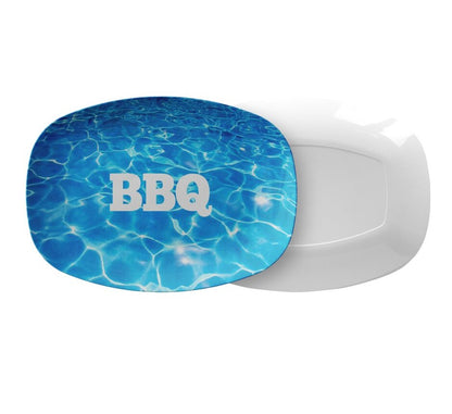 BBQ Pool Serving Platter Dessert Platter