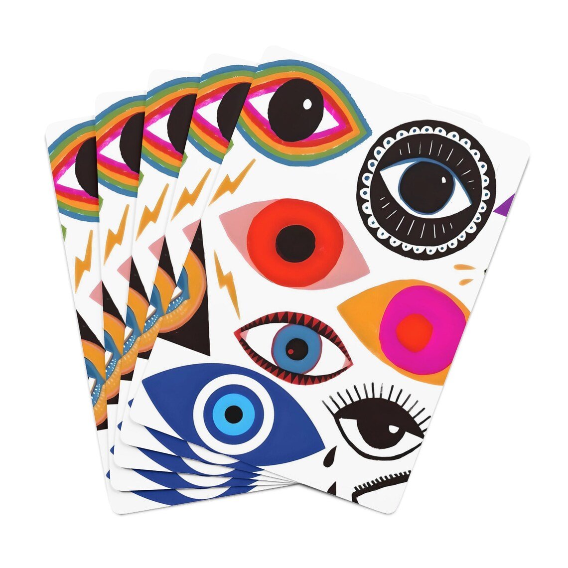 Gorgeous Evil Eye Good Luck  Canasta Game Player Cards