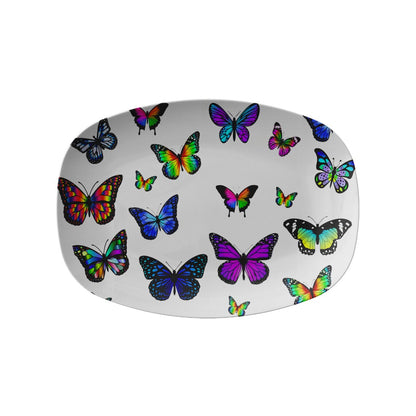 Colorful Butterfly Serving Platter Dessert Platter