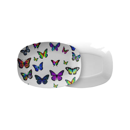 Colorful Butterfly Serving Platter Dessert Platter