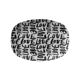 Grafitti Love Serving Platter Dessert Platter