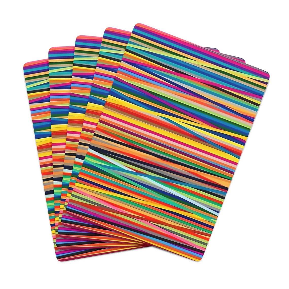 Gorgeous Colorful Abstract Canasta Game Player Cards