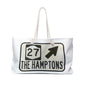 The Hamptons Exit Sign Tote Beach Bag  Travel Weekender Bag