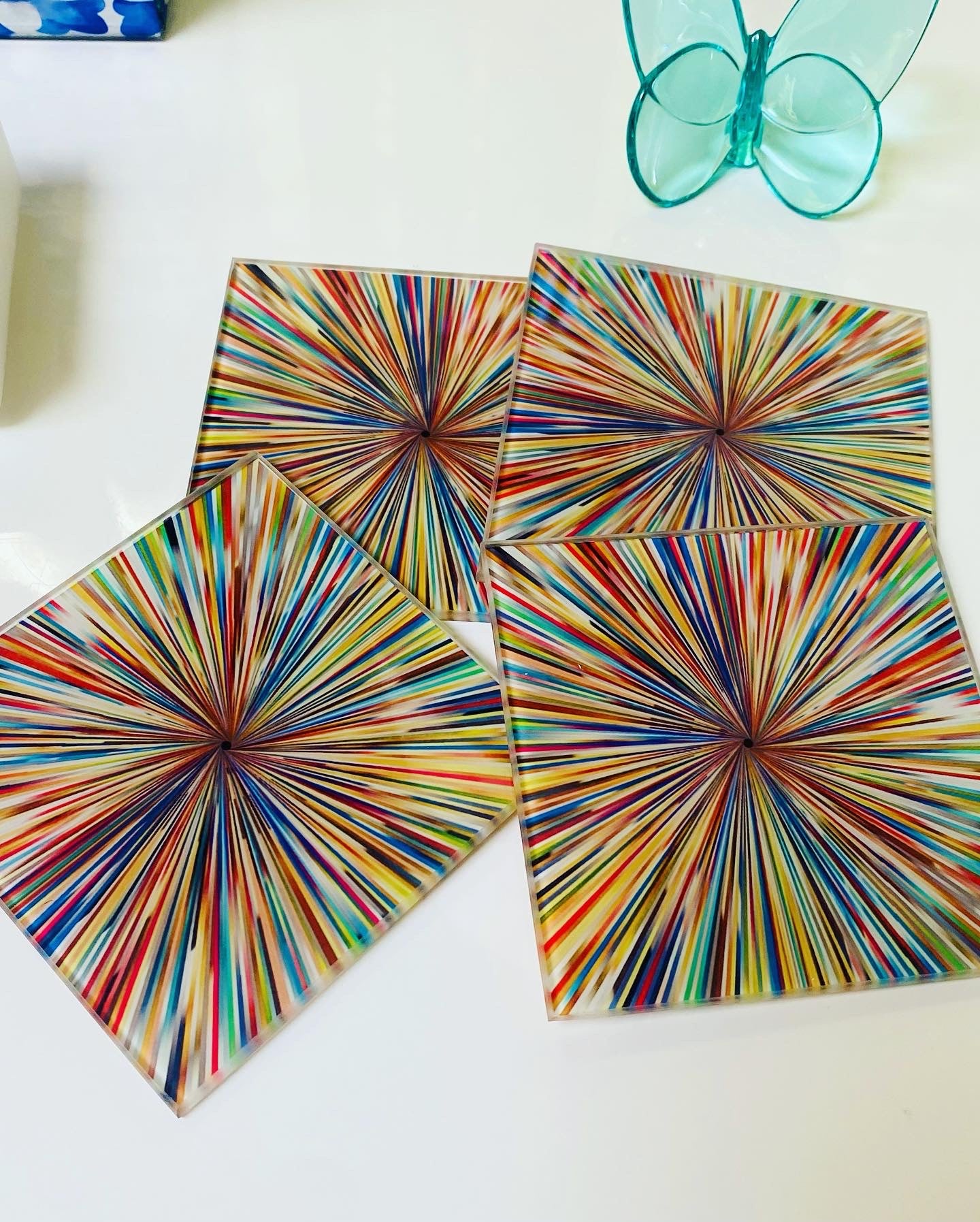 Modern Abstract Coasters Set