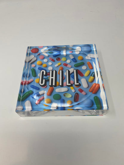 Acrylic Block Chill Pill Candy Dish