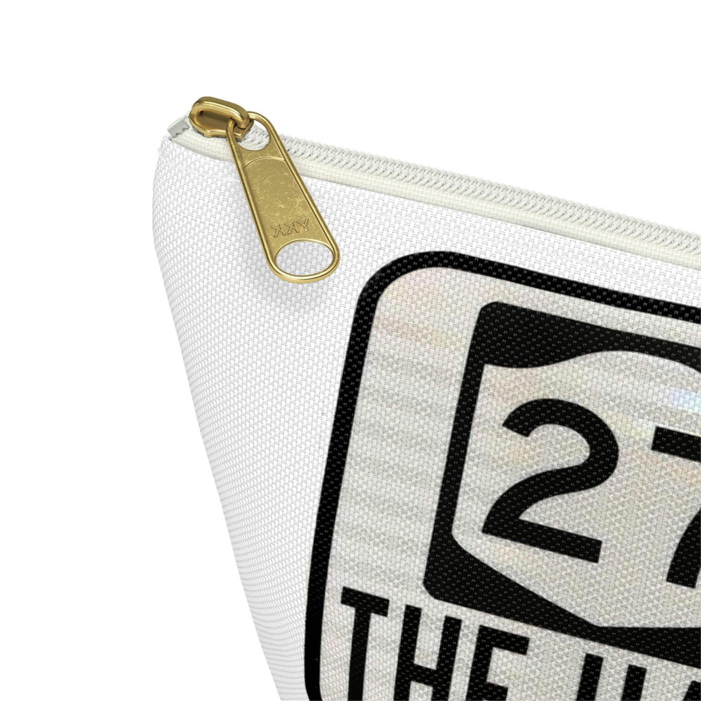 The Hamptons Road Sign  Makeup Bag Accessory Pouch