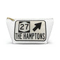 The Hamptons Road Sign  Makeup Bag Accessory Pouch