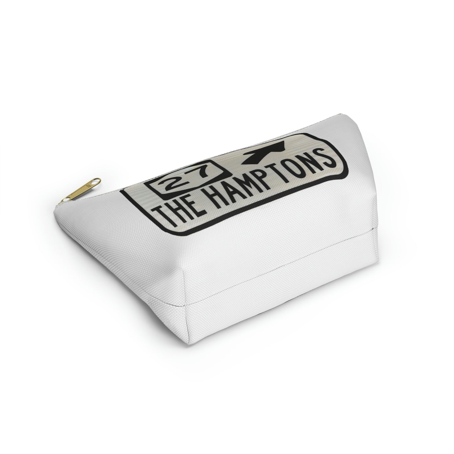 The Hamptons Road Sign  Makeup Bag Accessory Pouch