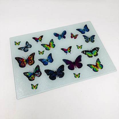 Butterfly Glass Cutting Charcuterie Board