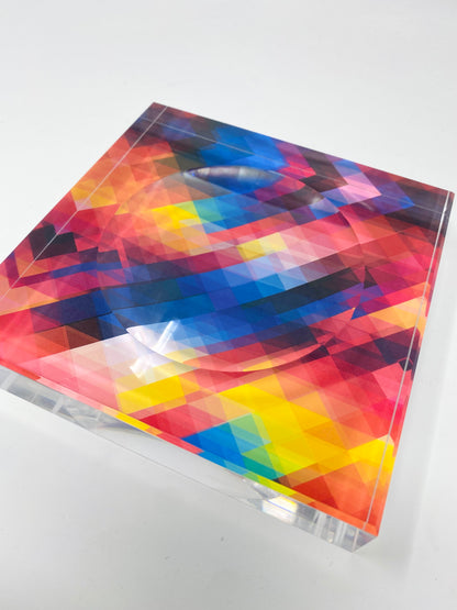 Abstract  Candy Acrylic Block  Candy Dish