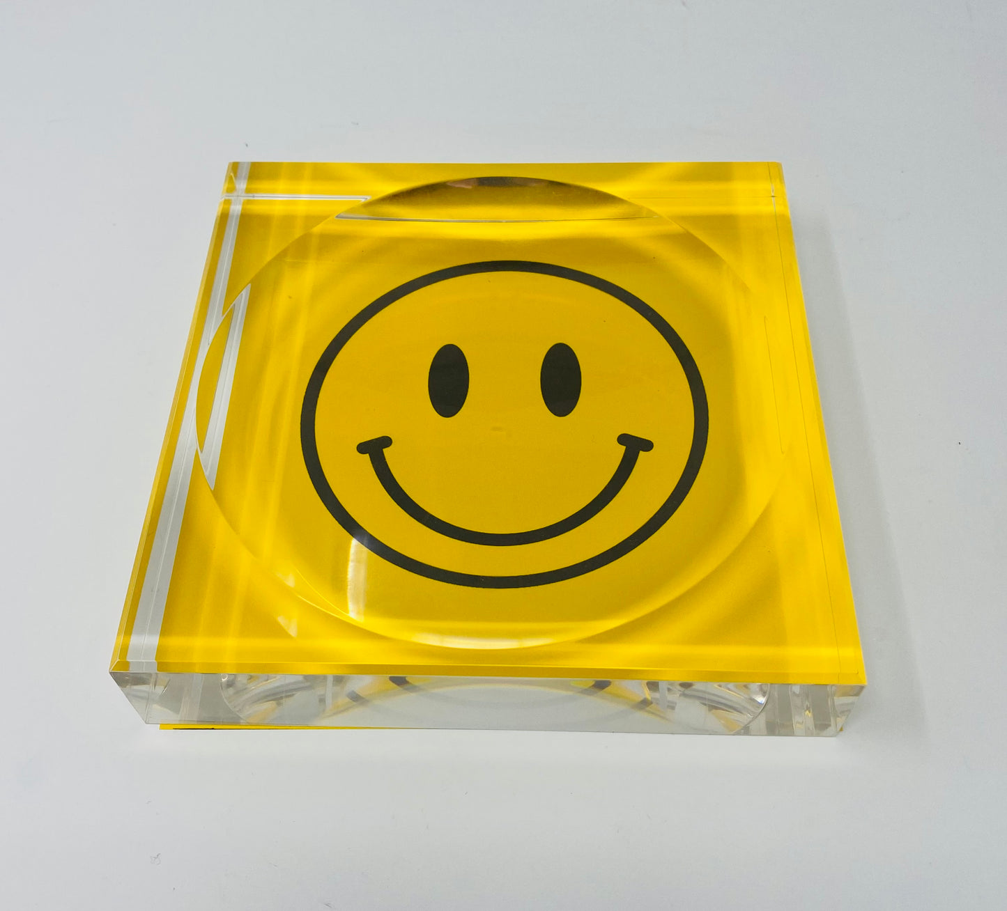 Acrylic Smiley Face  Happy Face Candy Dish Catchall