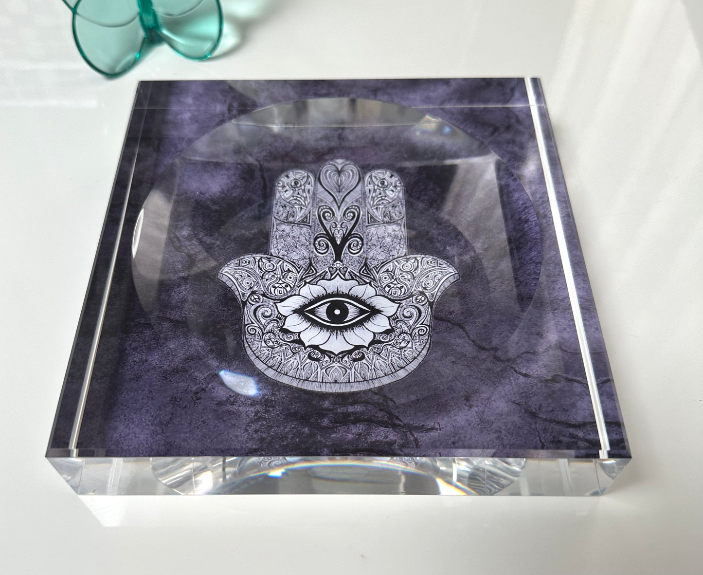 Hamsa Evil Eye Acrylic Candy Dish Catchall