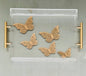 Gold Butterfly Acrylic Tray