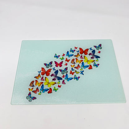 Butterfly Glass Cutting Charcuterie Board