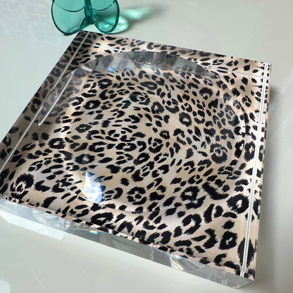 Leopard Acrylic  Candy Dish Catchall