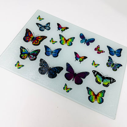 Butterfly Glass Cutting Charcuterie Board