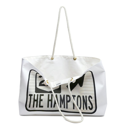 The Hamptons Exit Sign Tote Beach Bag  Travel Weekender Bag