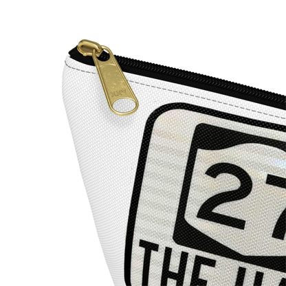 The Hamptons Road Sign  Makeup Bag Accessory Pouch